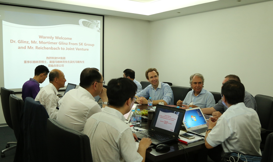 德國SK集團(tuán)董事長蒞臨山美股份出席合資公司董事會