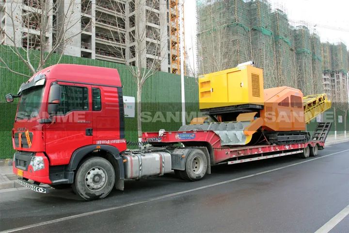 顛覆傳統(tǒng)裝車方式，山美履帶式取料機(jī)助您實現(xiàn)降本增效、節(jié)能減排！