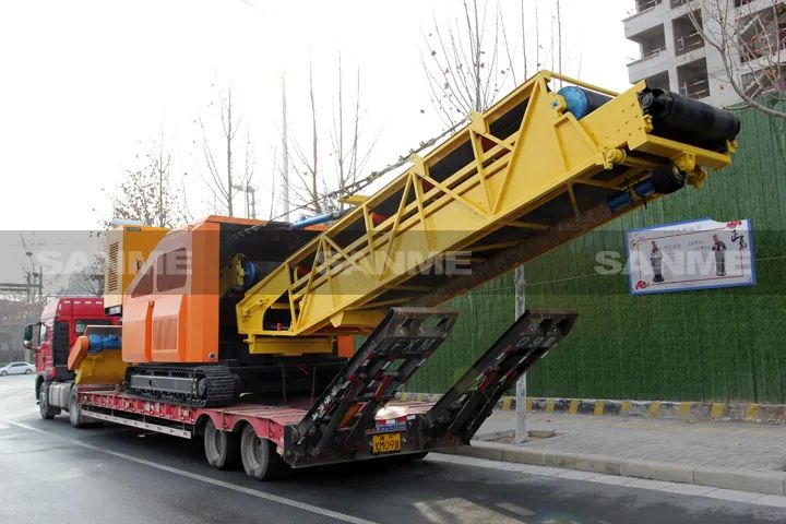 顛覆傳統(tǒng)裝車方式，山美履帶式取料機(jī)助您實(shí)現(xiàn)降本增效、節(jié)能減排！