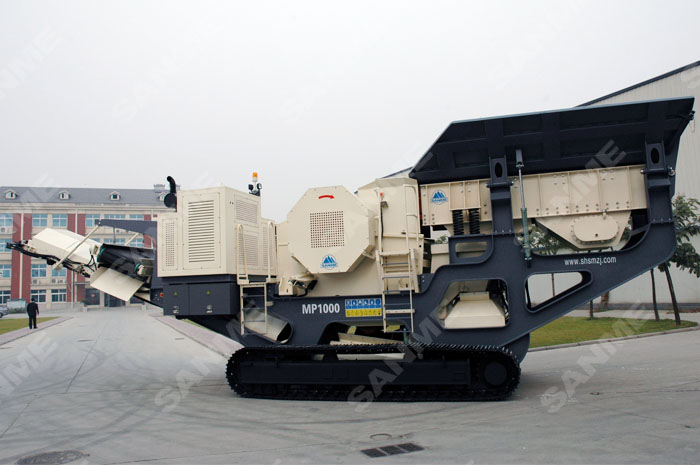 履帶式顎式移動破碎站專破堅硬、強磨蝕性物料