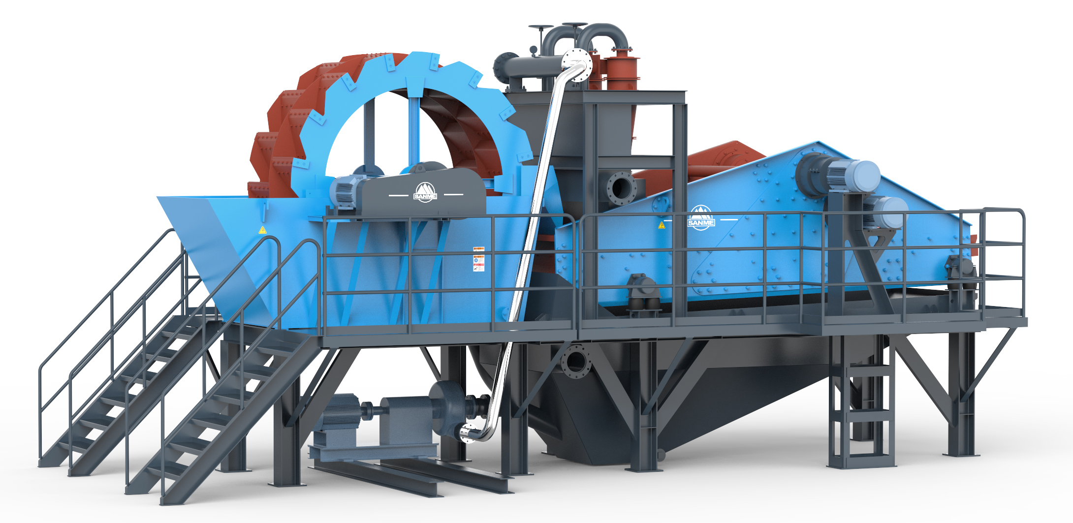 洗砂機(jī)生產(chǎn)線(xiàn)的配置是什么？