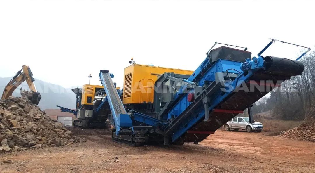 時(shí)產(chǎn)值近600萬！山美移動(dòng)式破碎篩分一體站助力江蘇高碳鉻鐵礦破碎項(xiàng)目建設(shè)